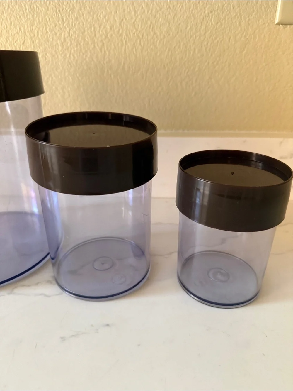 Vintage 70’s Erik Kold Plast Containers Set of 3 Made in Denmark